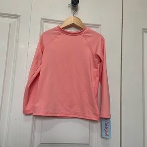Target Cat & Jack Toddler Girls Bright Pink Long Sleeve Rashguard